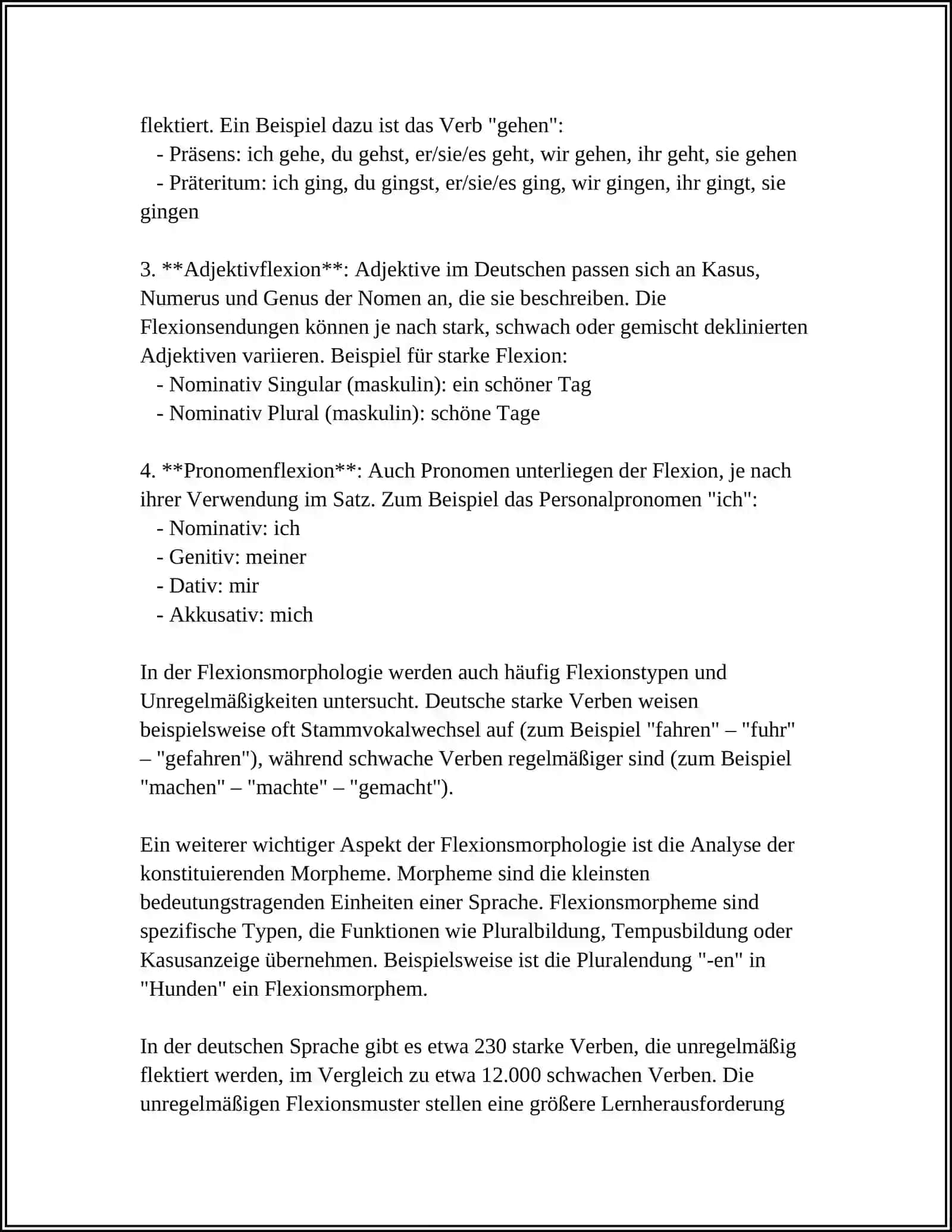 DIE MORPHOLOGIE ALS EIN ZWEIG DER GRAMMATIK 4