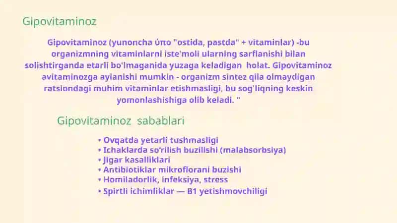 Vitaminlar biologik ahamiyati 4