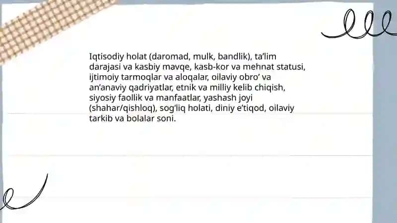 Oilaning ijtimoiy maqomi 4