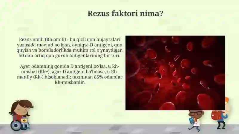 Rezus tizimi va uni aniqlash usullari 4