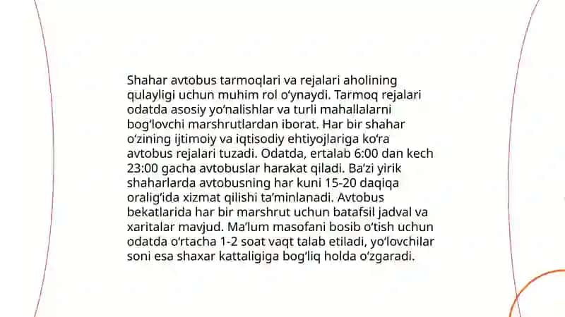 Yoʻlovchilarni tashish jamoat transporti 4