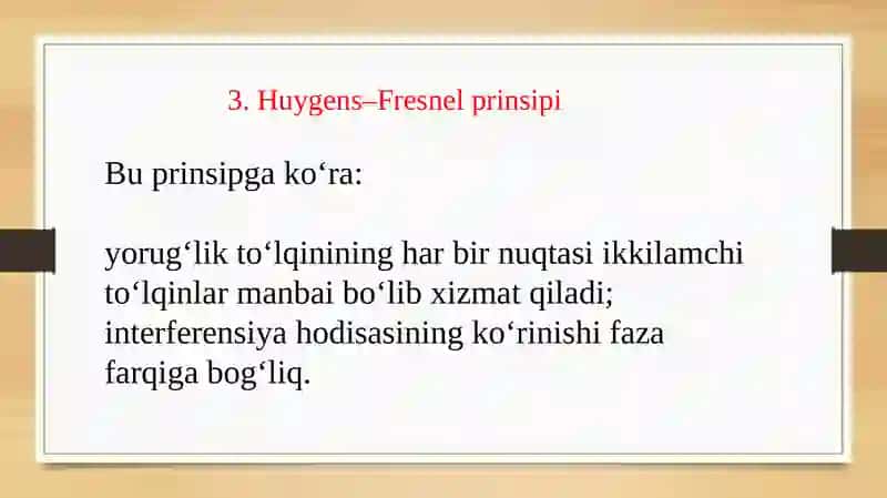 Yorug’lik interferensiyasini kuzatish usullari 4