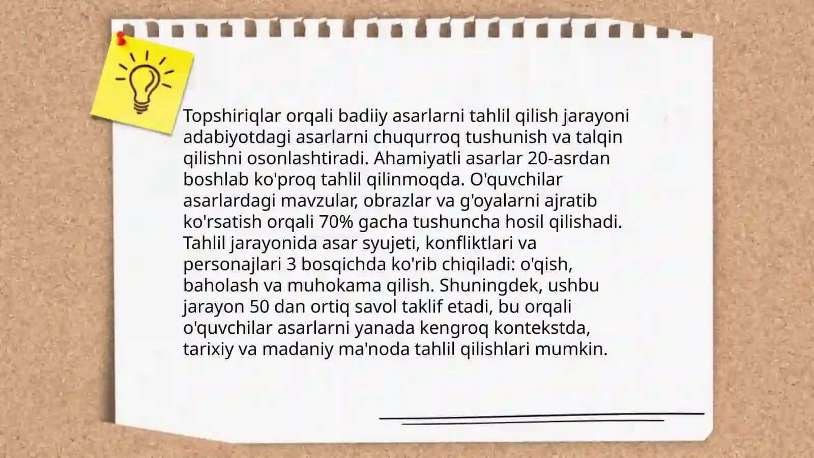 Adabiy taʼlimda savol va topshiriqlardan foydalanish 4