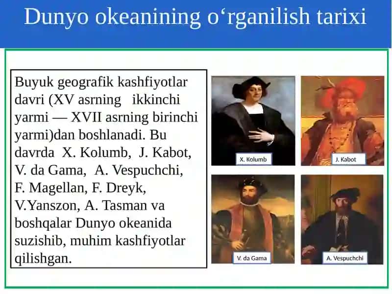Dunyookeanivauning qismlari 4