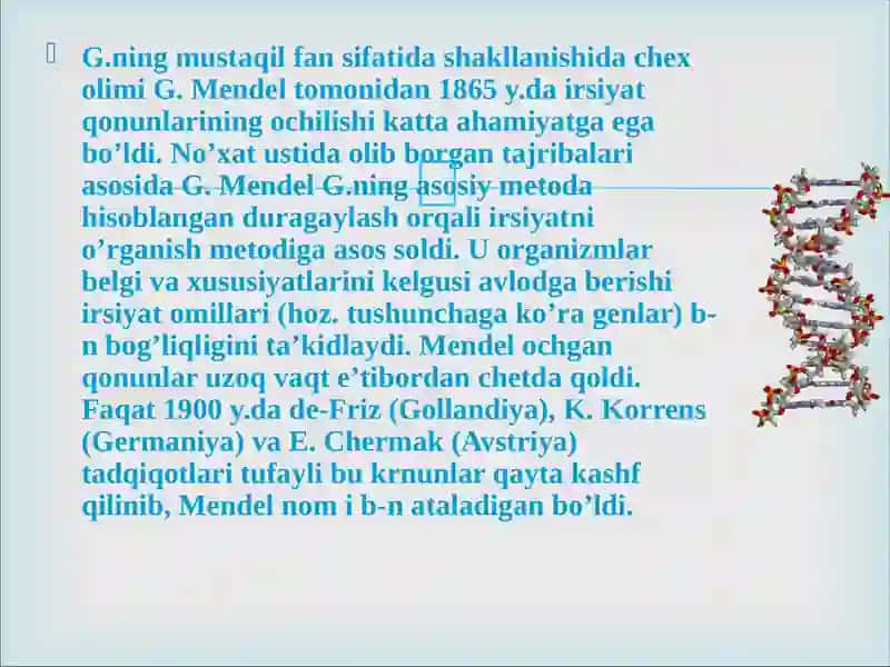 Genetika fani haqida tushuncha 4
