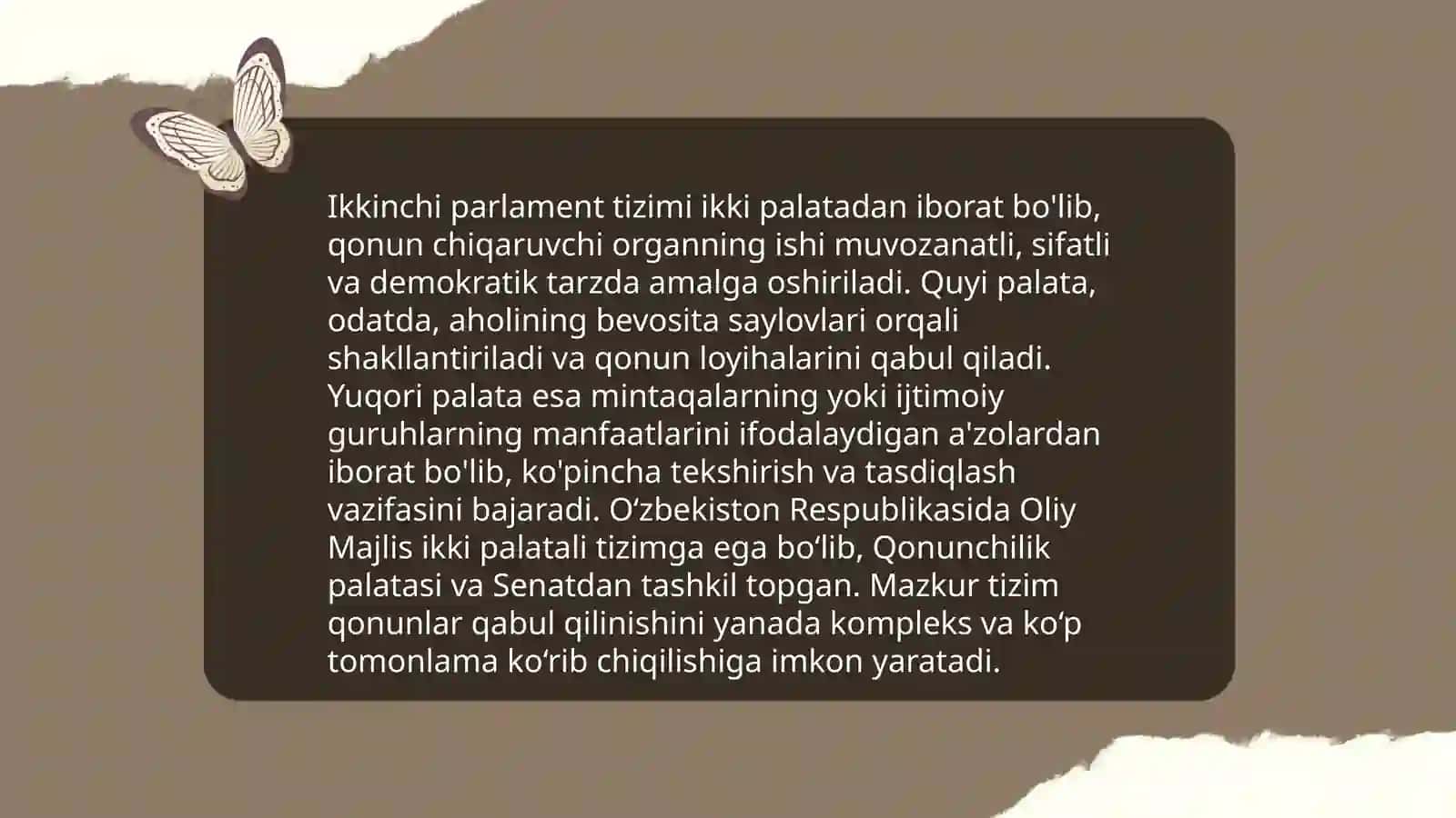 Qonun chiqaruvchi hokimiyat 4