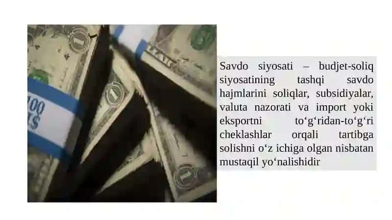 TASHQI SAVDO SIYOSATI 4