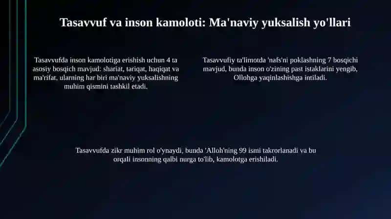 Sharqmutaffakkirlarining islomdinining inson kamoloti haqidagi goyalar 4