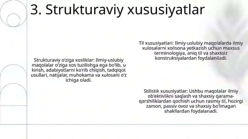 Ilmiy -Ommabop Maqolalar Til Jihatdan OʻZiga Xos Xususiyatlari 4