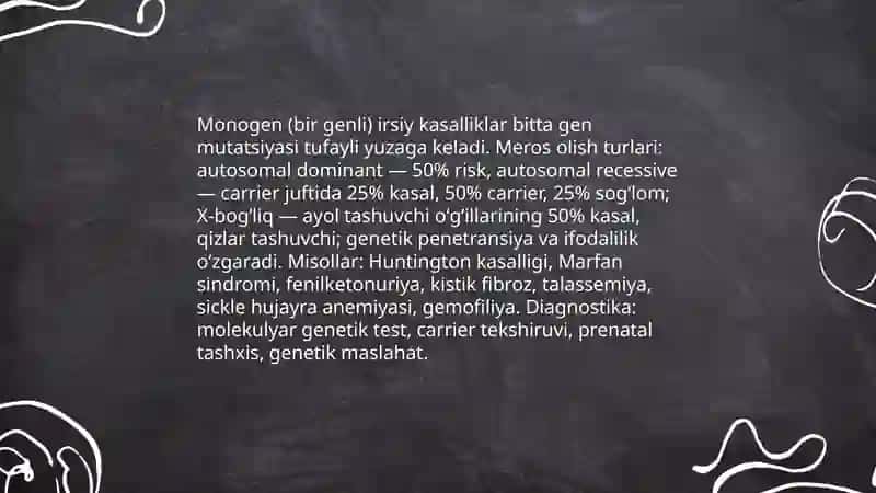 Irsiy kasalliklar 4