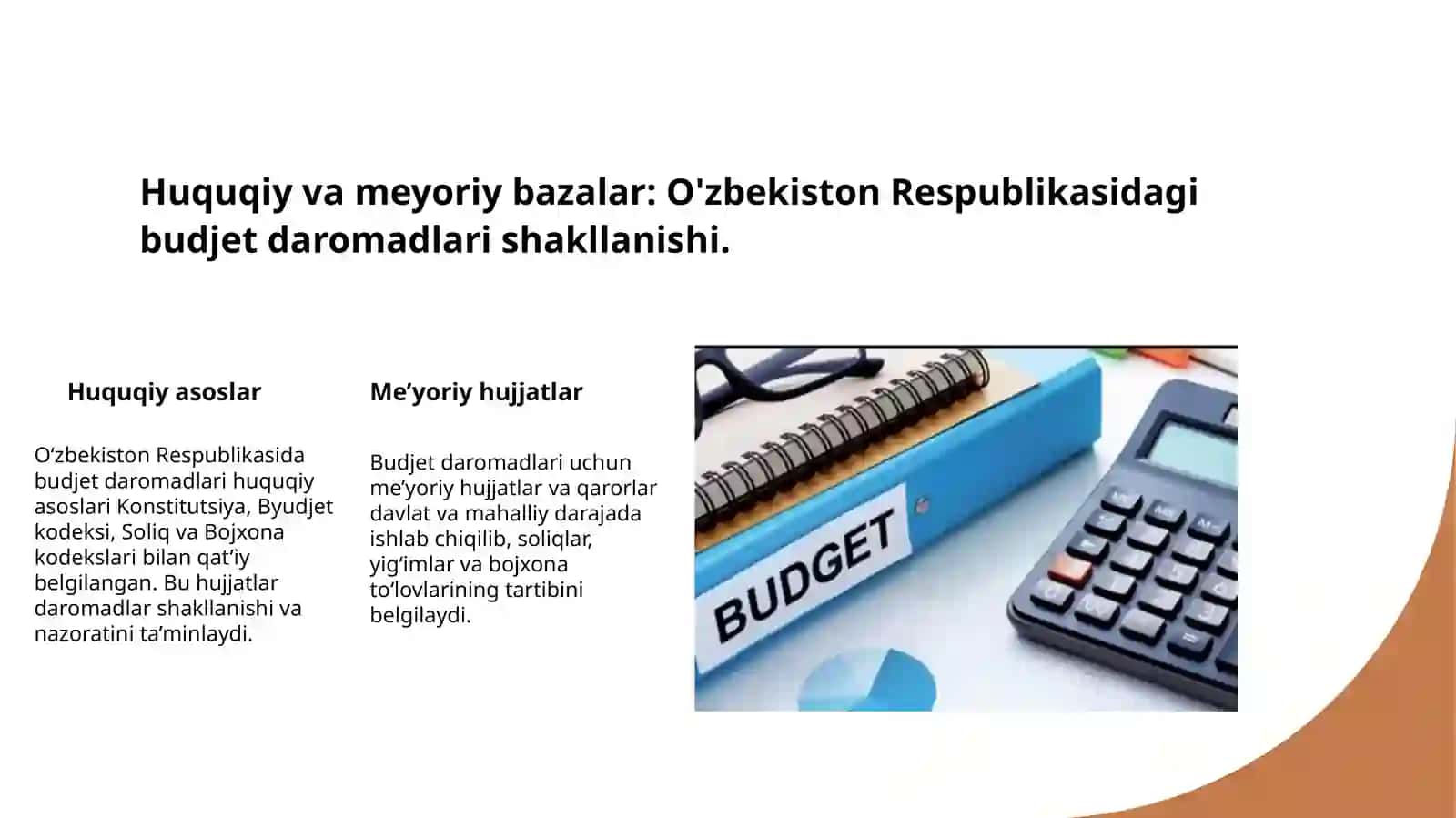 Davlat byudjeti daromadlari uzluksizligini taʼminlash masalalari 4