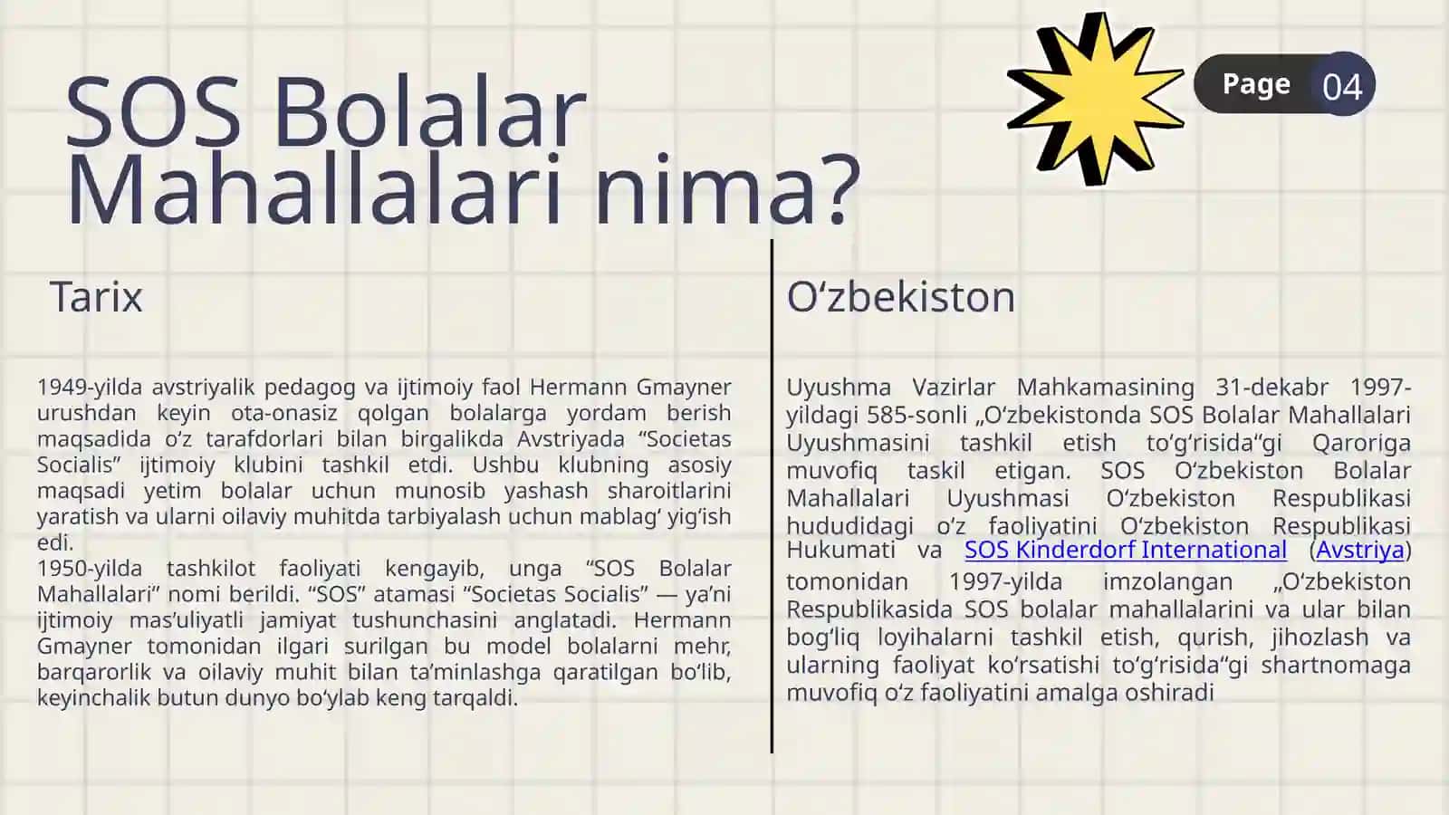 SOS OʻZBEKISTON BOLALAR MAHALLALARI 4