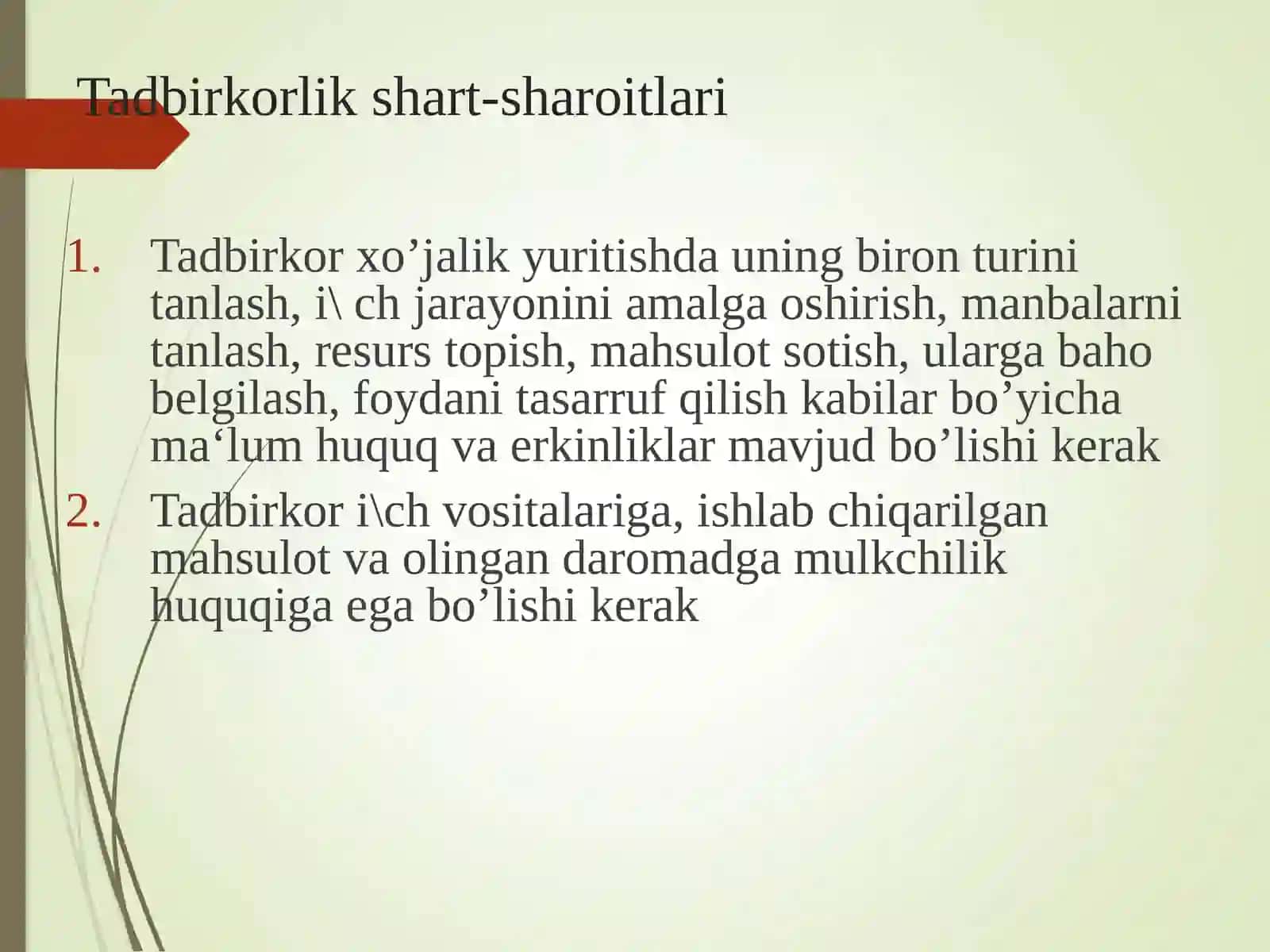 Tadbirkorlik faoliyati 4