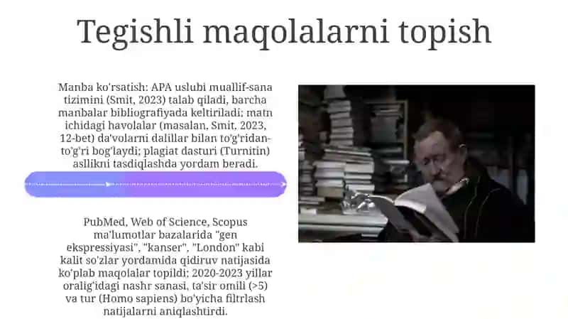 Tegishli Ilmiy Adabiyotlarni Topish 4