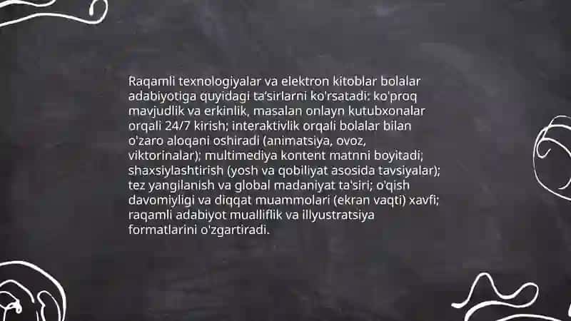 Hozirgi davrda bolalar adabiyoti 4