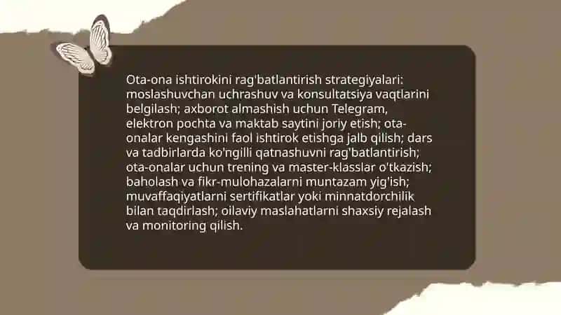Oila bilan samarali muloqot o'rnatish usullari 4