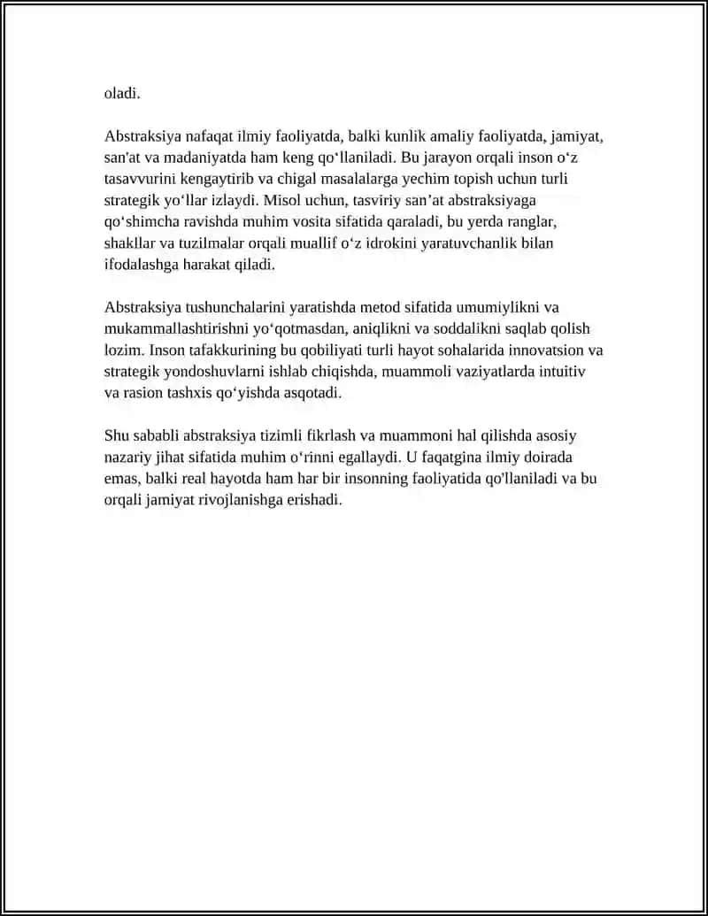 ABSRAKSIYA TUSHUNCHASI 4