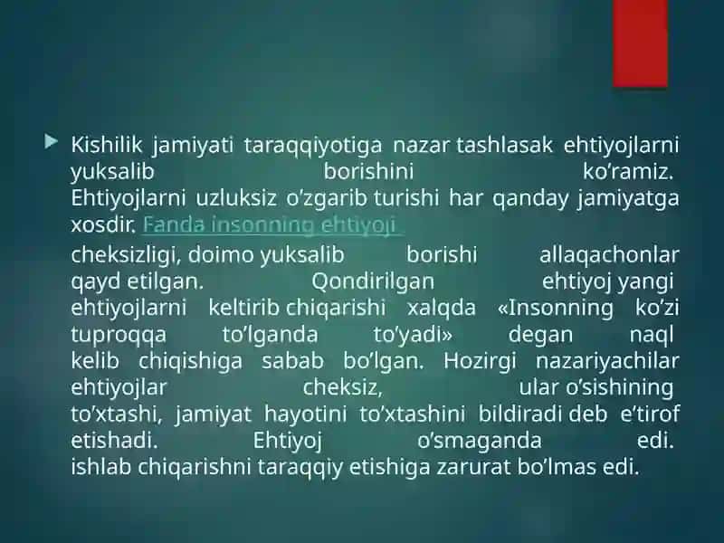 Ehtiyojlar va faoliyat motivlari 4