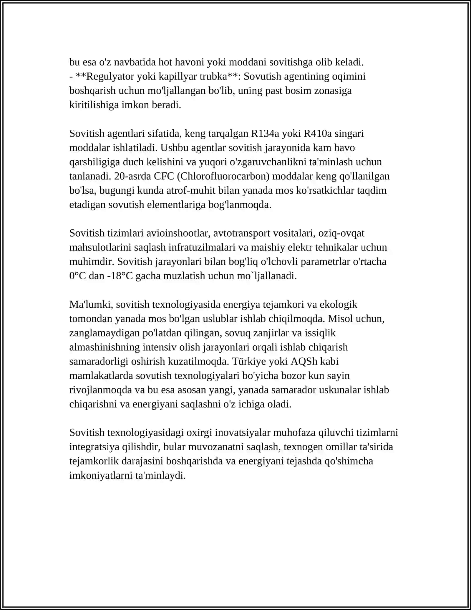 SOVITISH JARAYONI VA MASHINALARINI HISOBLASH 4