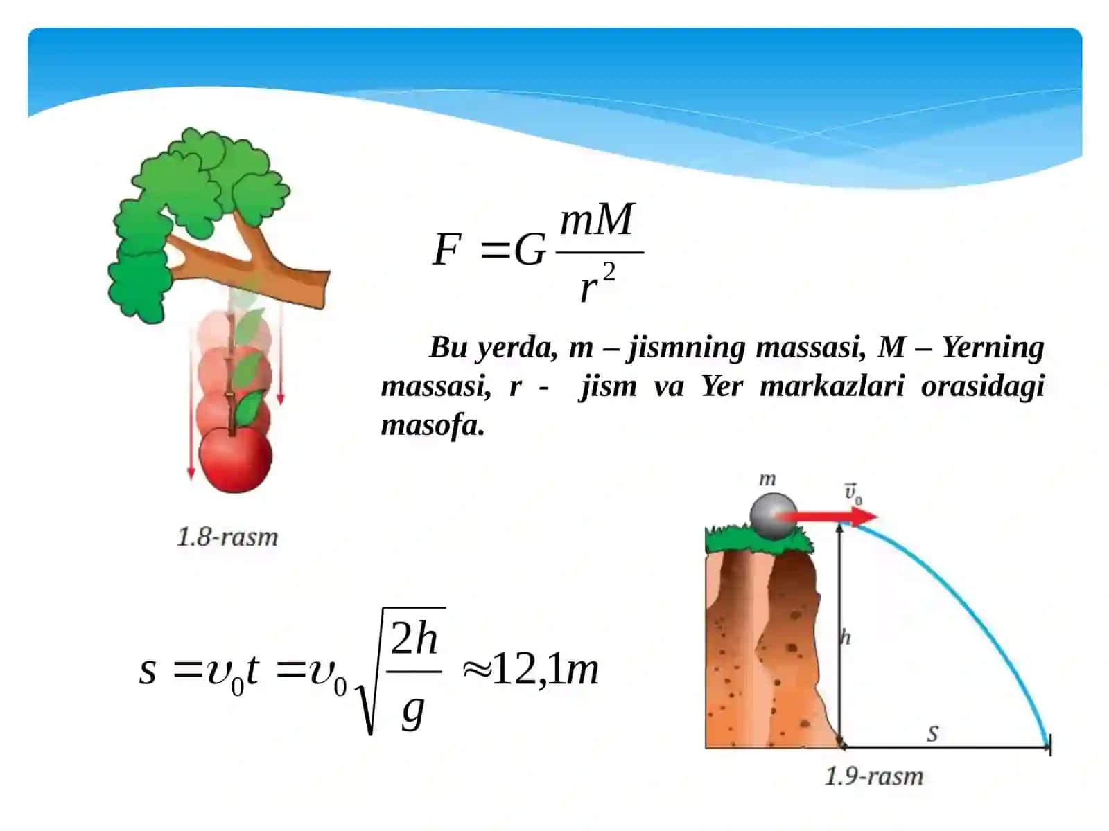 GRAVITATSIYA MAYDONDAGI HARAKAT 4