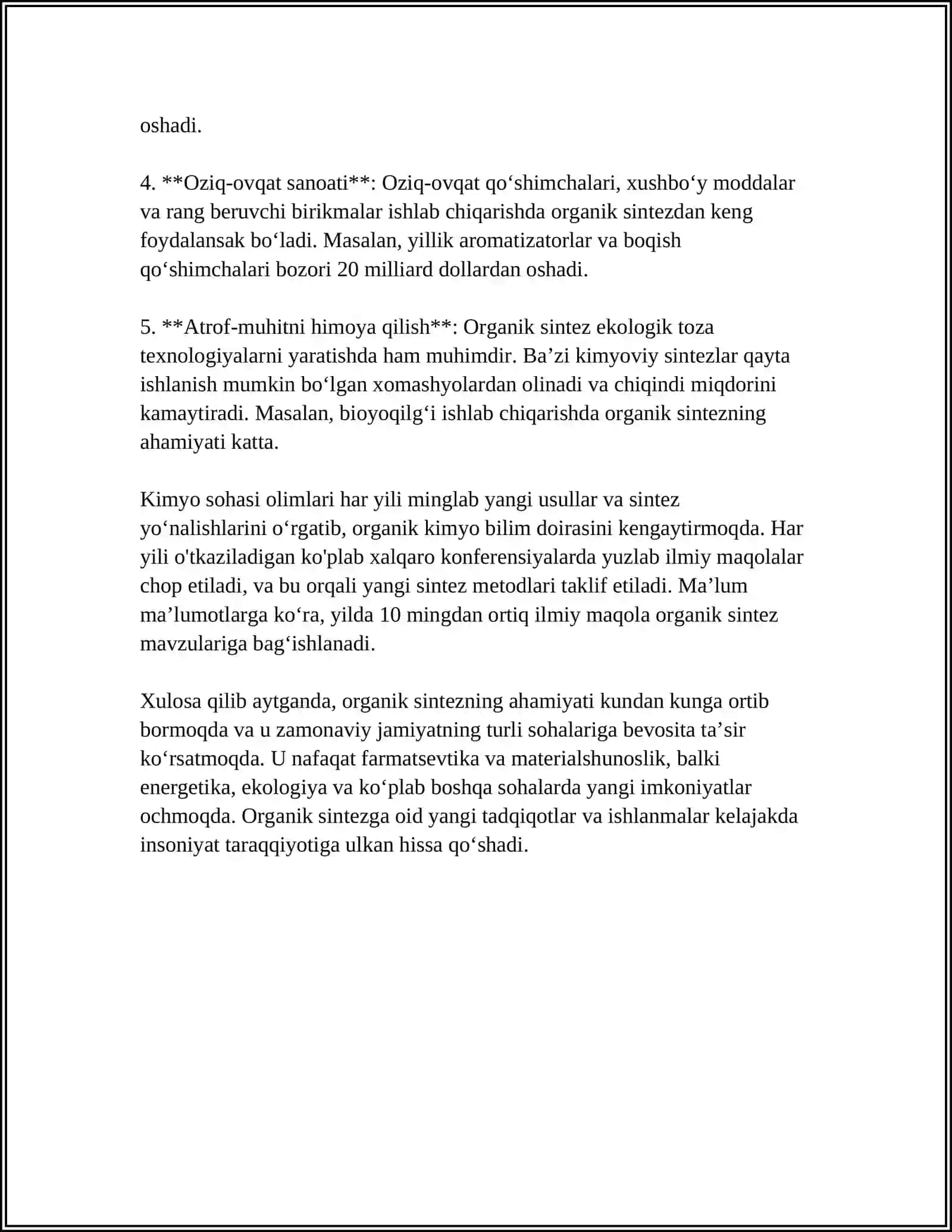 ORGANIK SINTEZNING RUVOJLANISHI 4