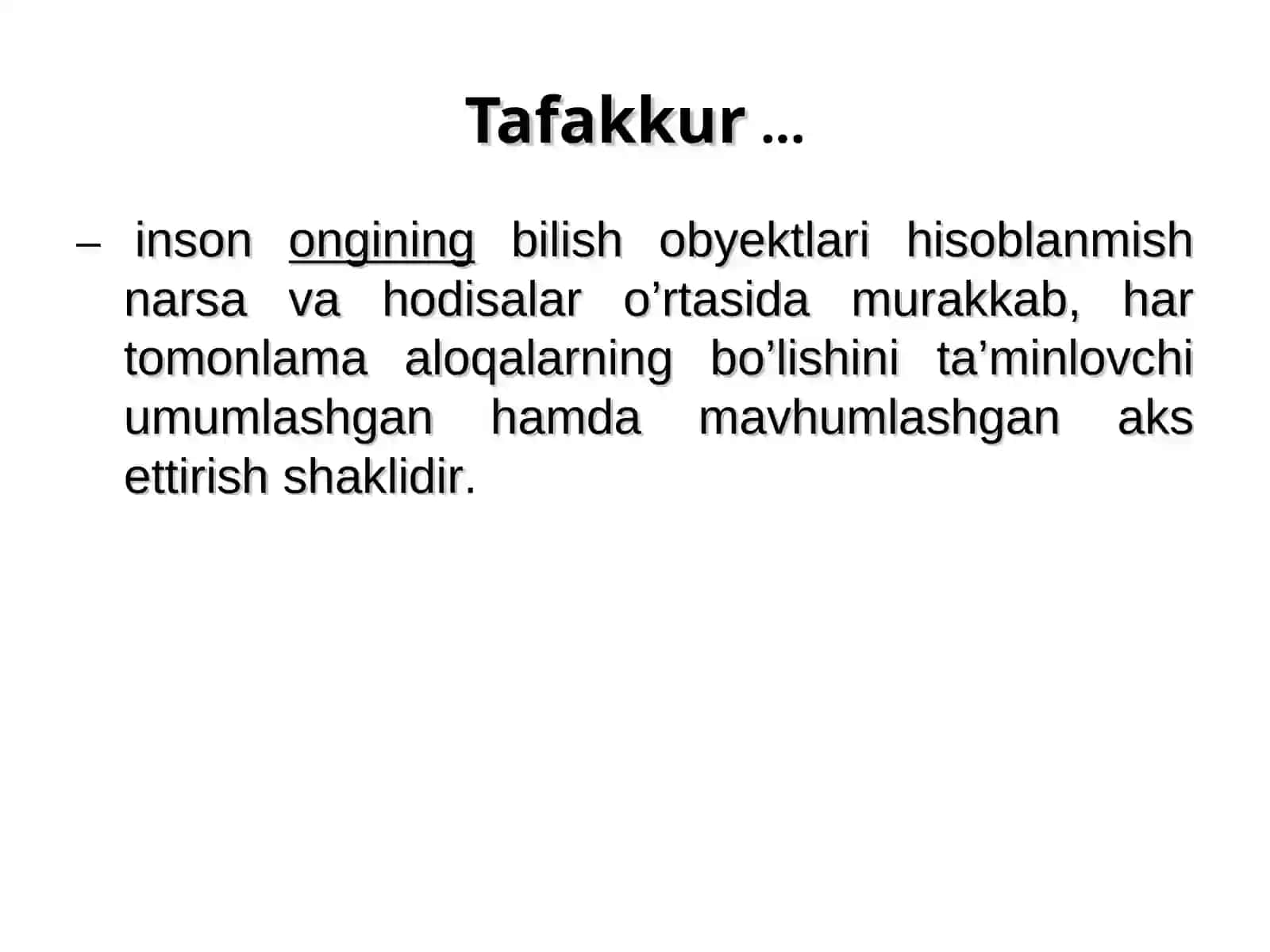 Tafakkur operatsiyalari 4