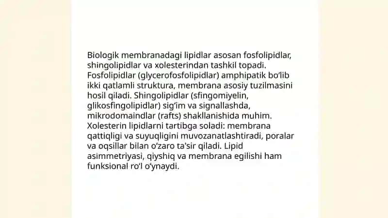 Biologik membranalar 4