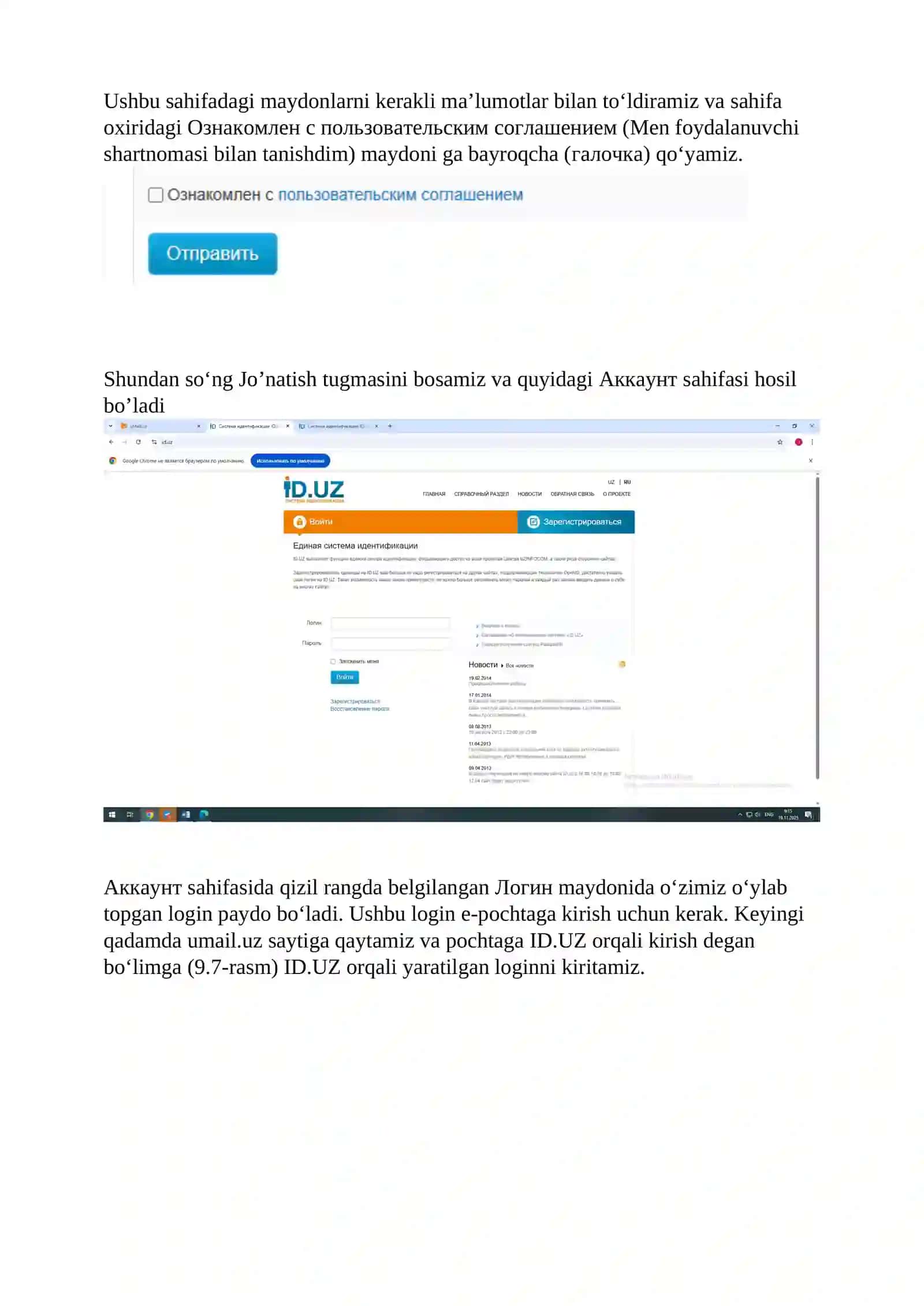 INTERNET XIZMATLARI BILAN Ishlash 4