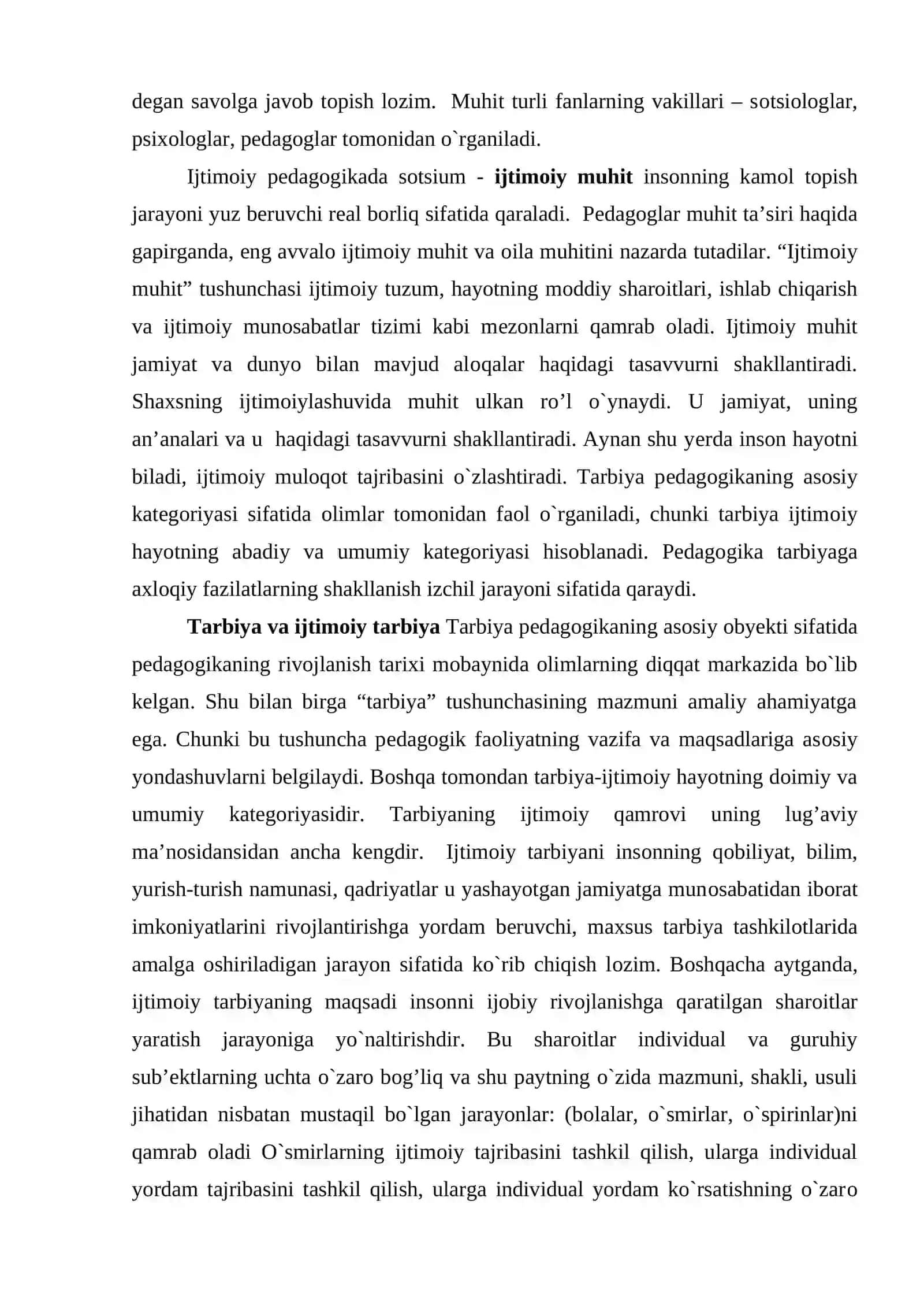 Ijtimoiy muhit bolani tarbiyalashning omili sifatida 4