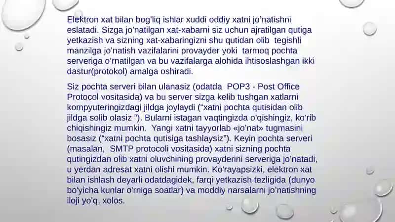 Elektron Pochta(E-mail) 4