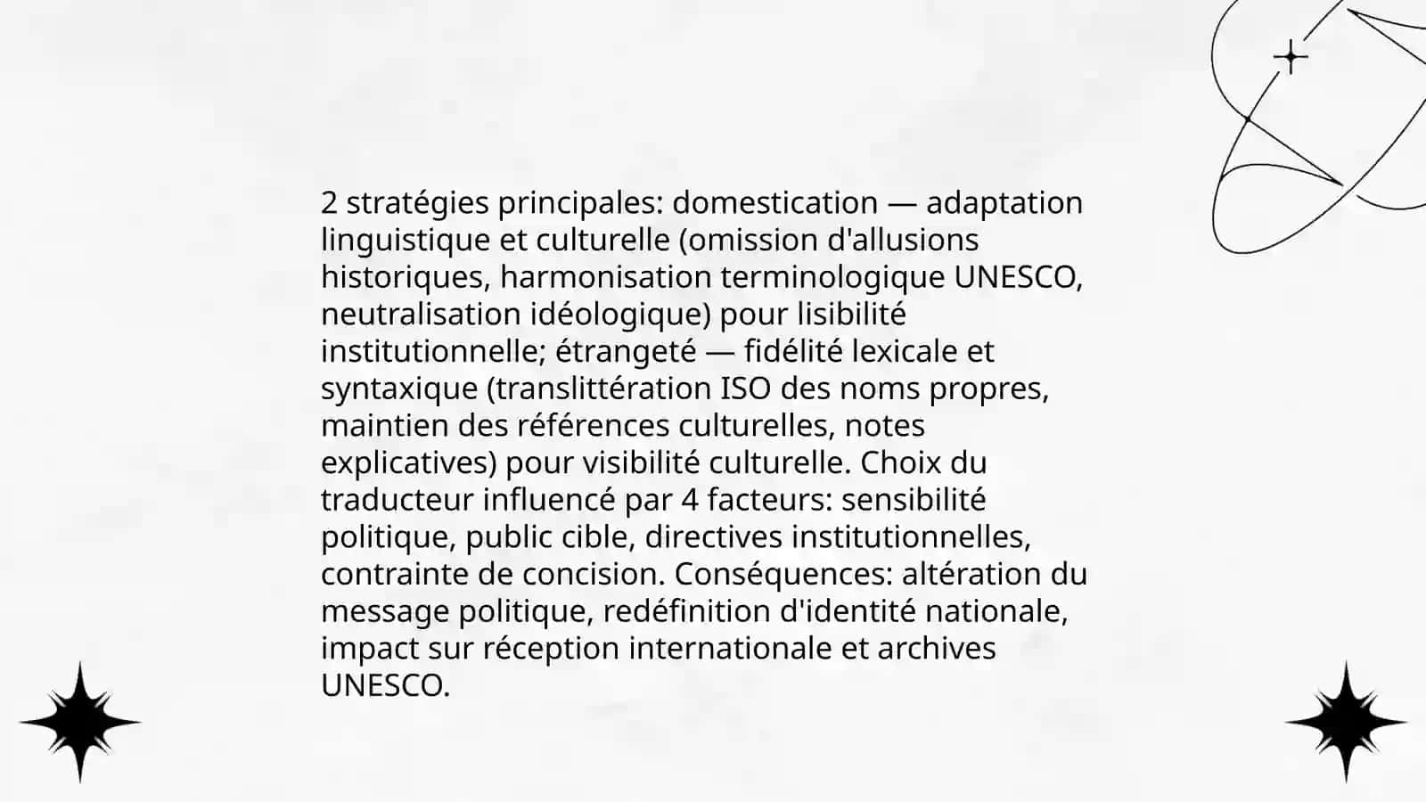 Les transformations faites lors de la traduction des textes politiques 4