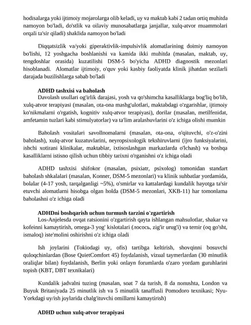 Diqqat yetishmovchiligi sindromi va giperfaollik 4