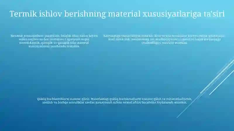 Detallarga Termik Ishlov Berish 4