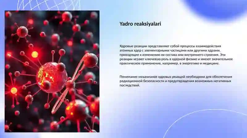 Yadro fizikasi va Radiatsion xavfsizlik 4
