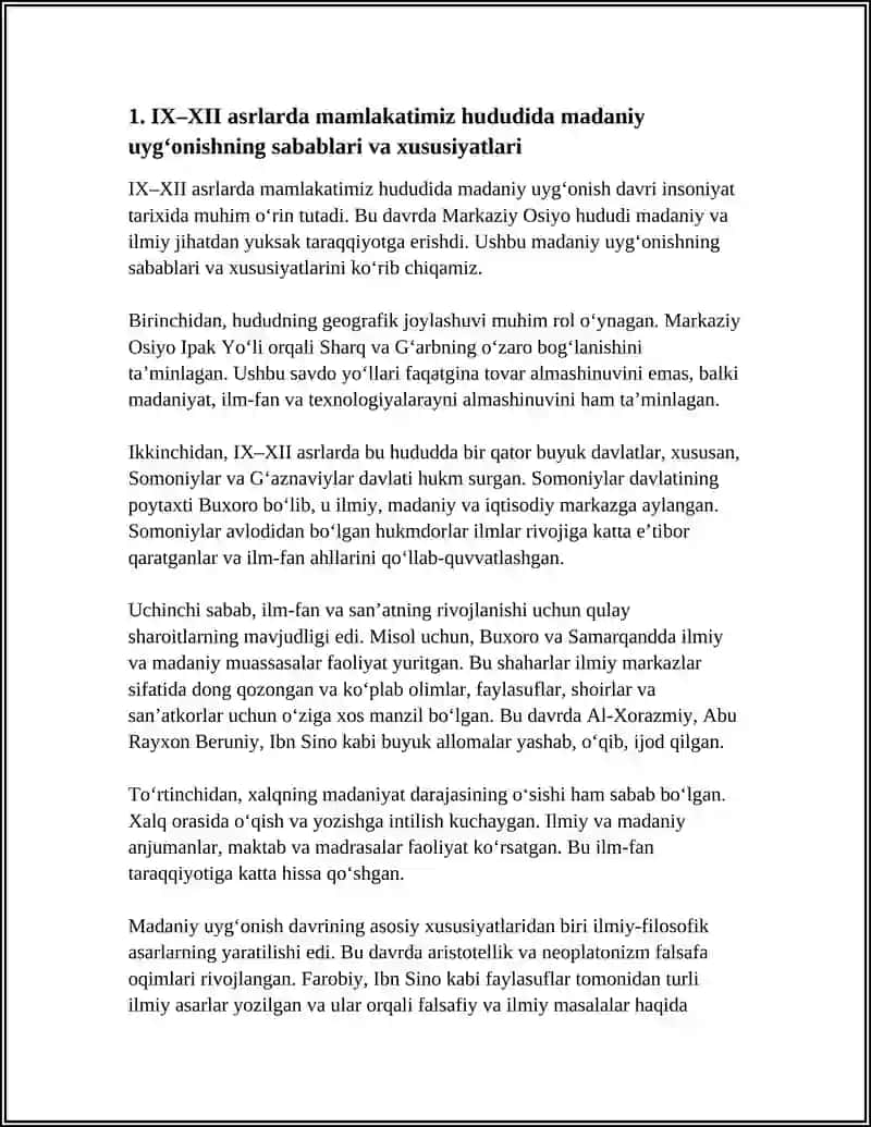 MUSTAQIL TA’LIM MAVZULARI (MT) 4