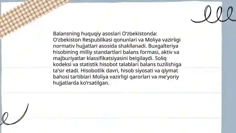 Buxgalteriya balansi va uning tuzilishi 4