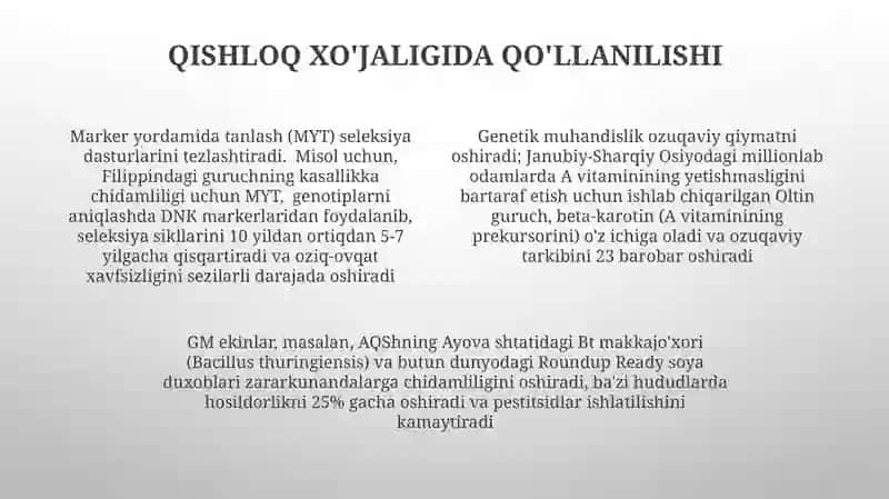 Gen muhandisligi 4