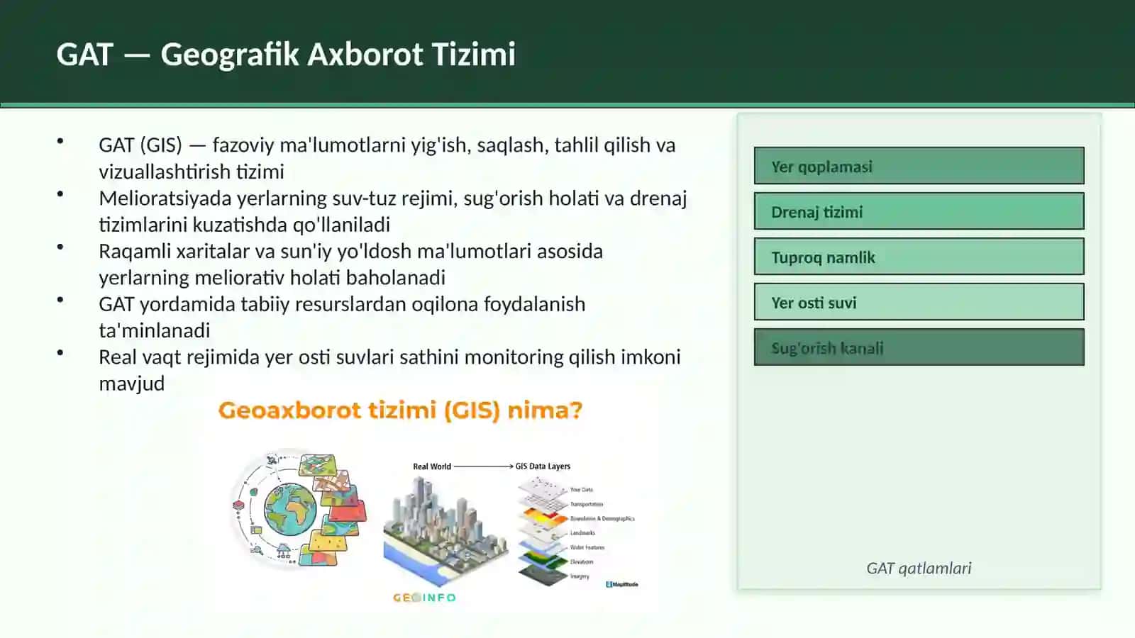 Geografik Axborot Tizimlaridan Foydalanish 4