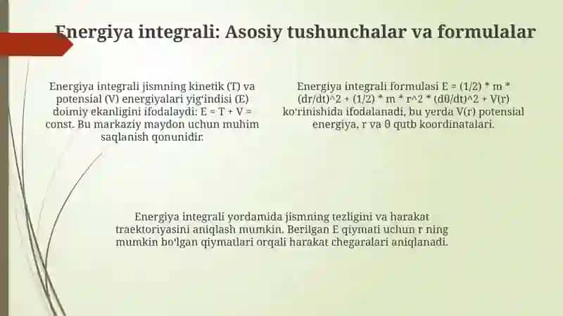 Markaziy tortishish maydoni 4