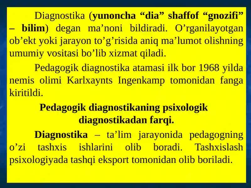 Pedagogik diagnostika 4