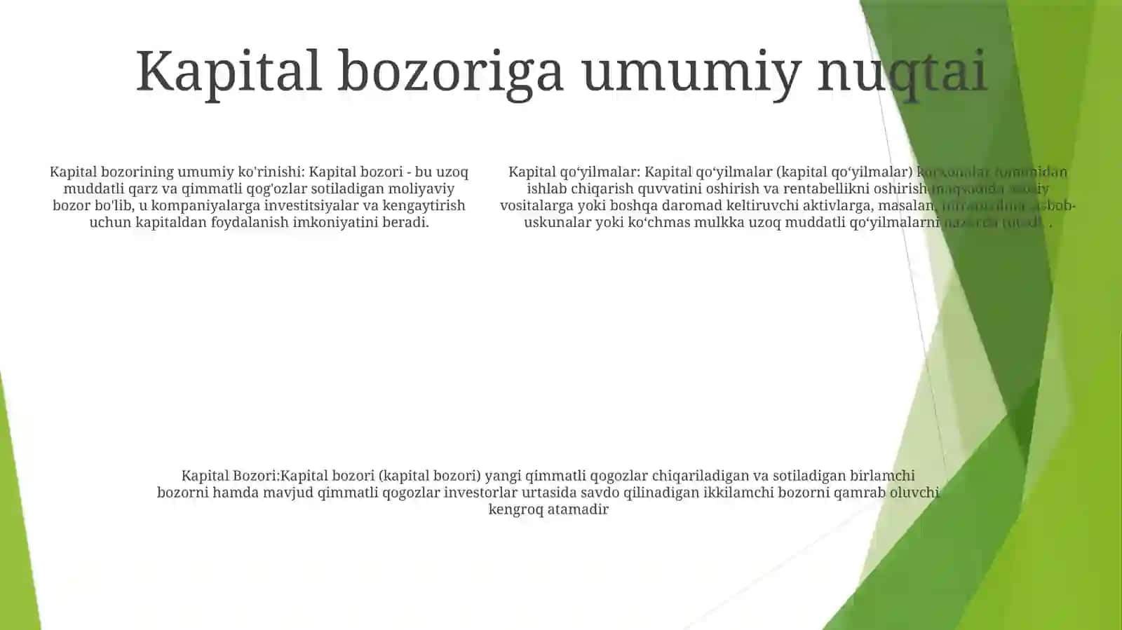 Kapital QoʻYilmalar VaKapitalBozori 4