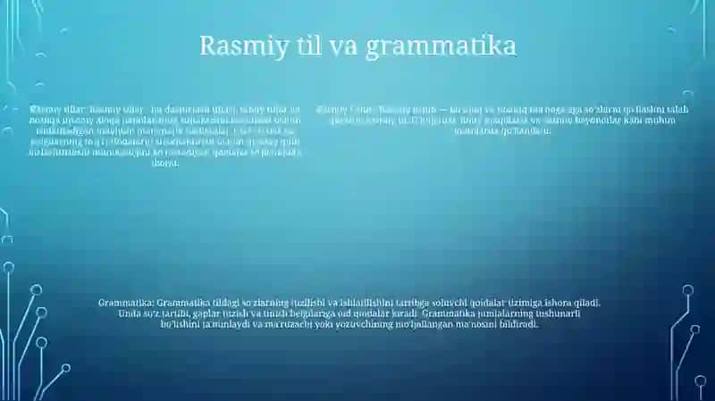 Rasmiy Uslub Va Ularning OʻZiga Xos Xususiyatlari 4