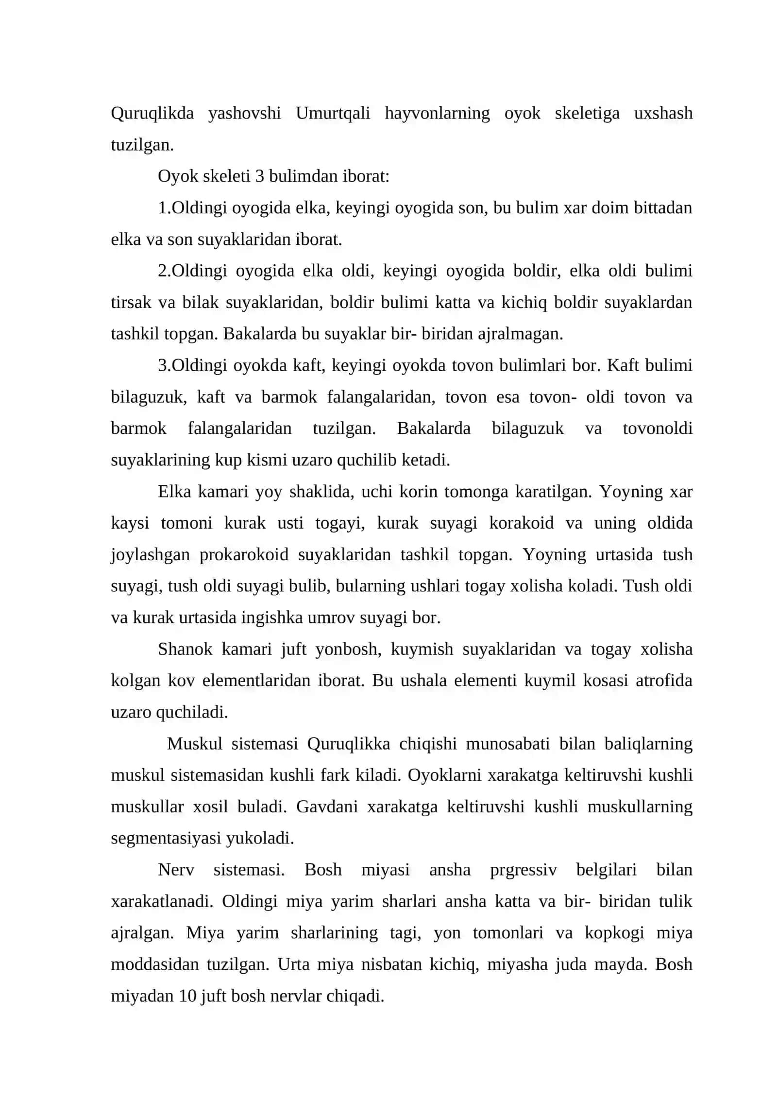 Suvda va quruqda yashovshilar sinfi 4