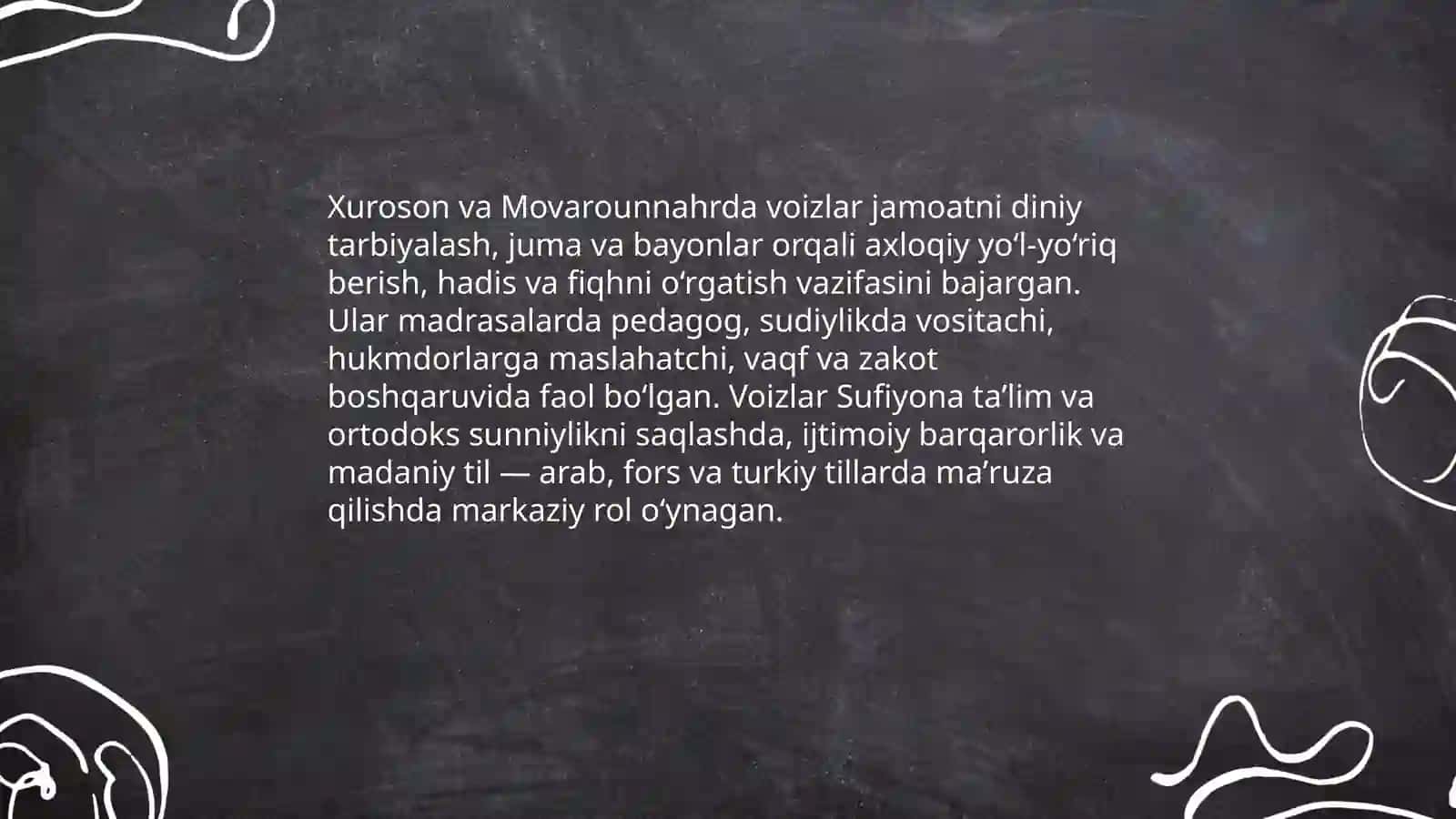 Markaziy Osiyoda voizlik sanʼati 4