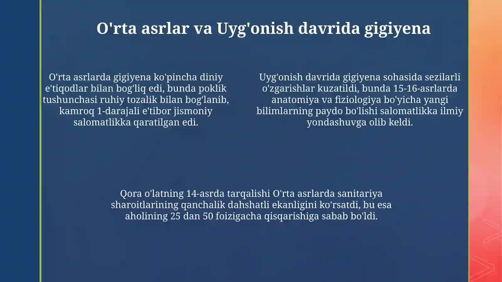 Gigiyenaning rivojlanishi 4