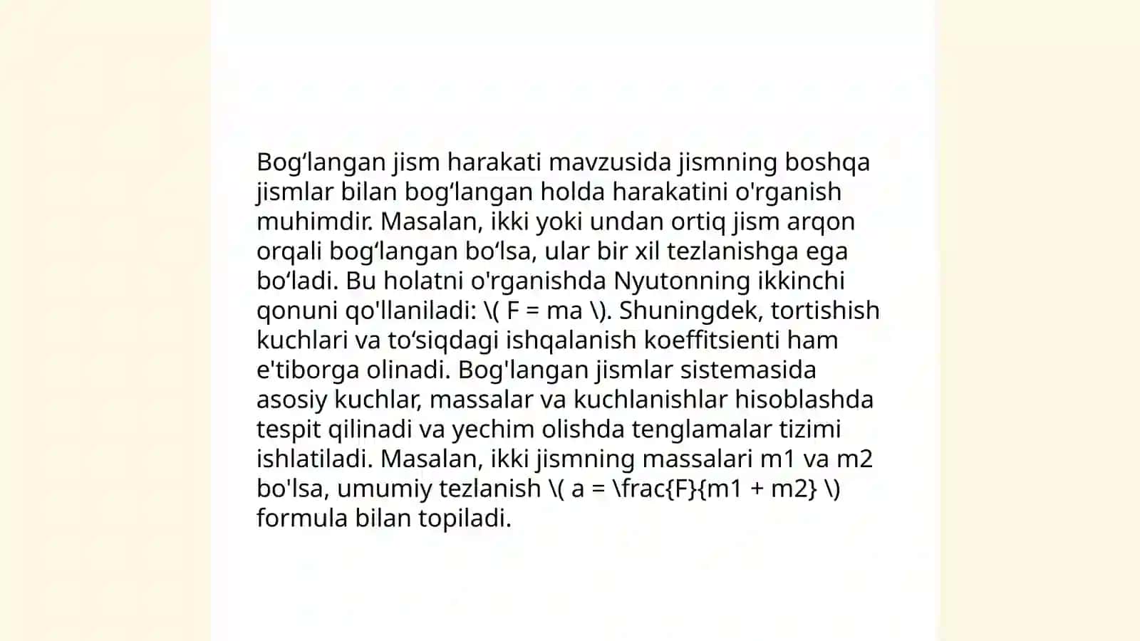 Oʻzgaruvchan massali jismlar mexanikasi 4