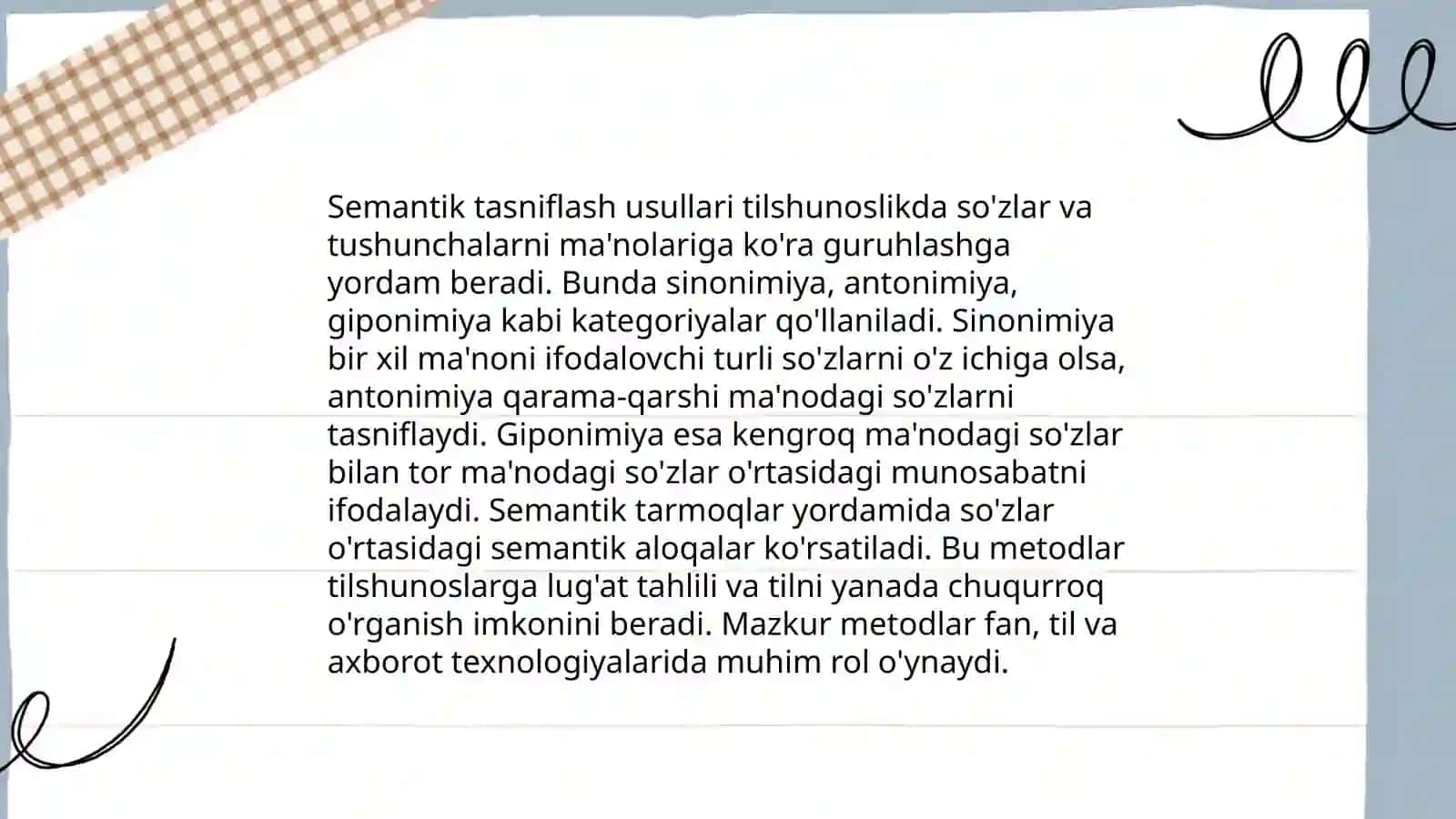 Sonning semantik tasnifi 4