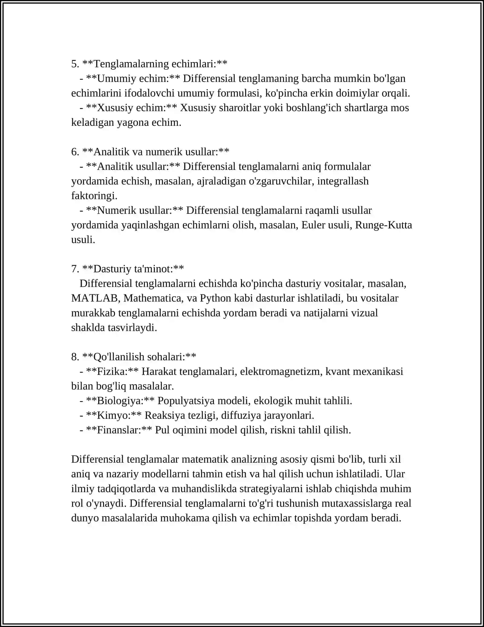 XIMIYADA DIFFERENSIAL HISOB TATBIQLARI 4