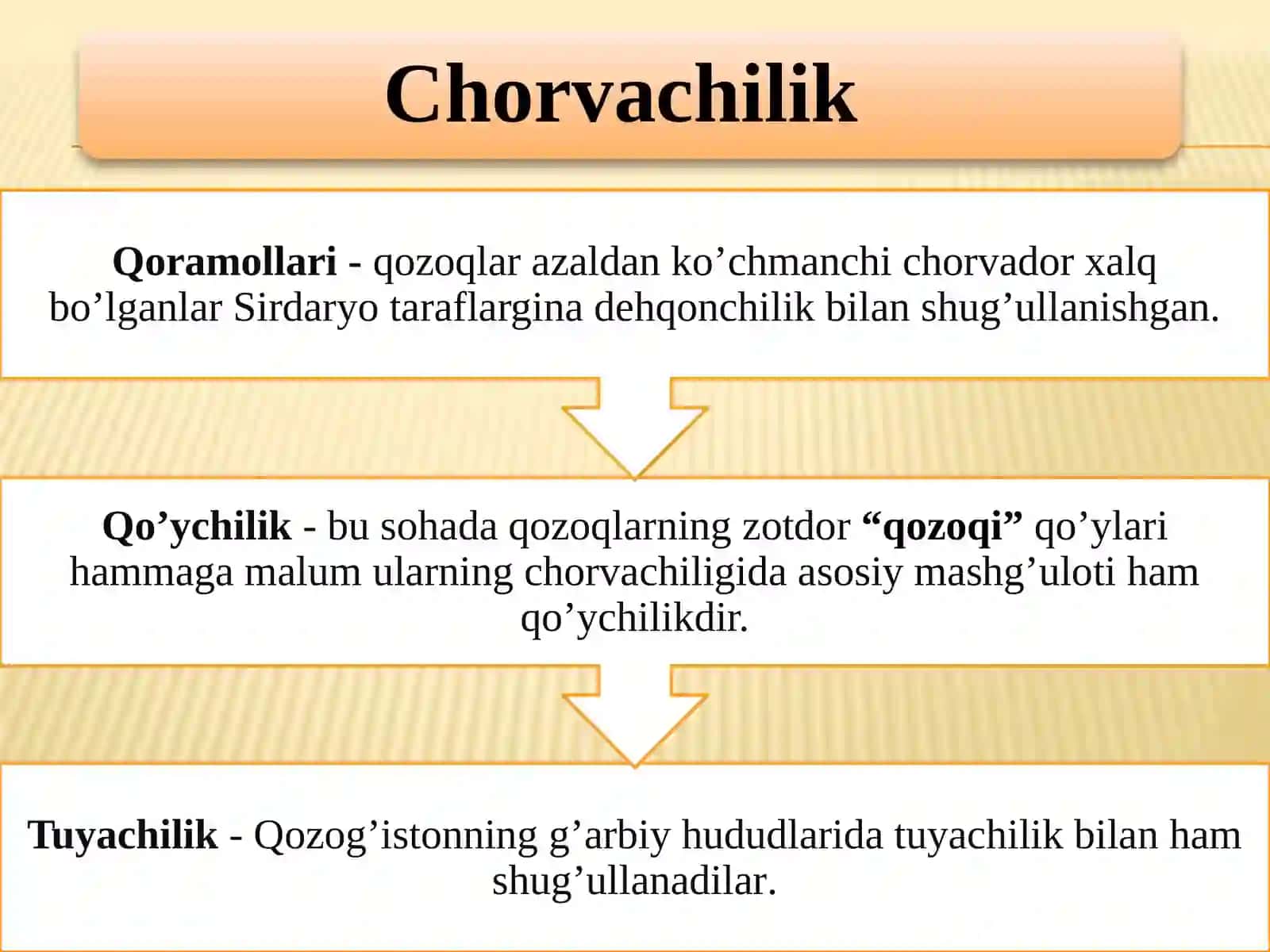 Qozoqxal qo'yilishi 4