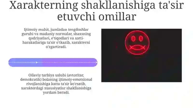 Xarakter turlari va ularning tasnifi 4